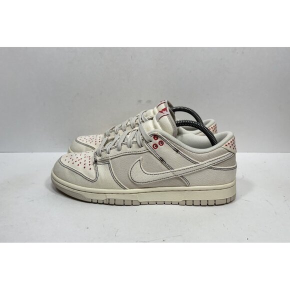 Nike Dunk Low Sashiko Denim Light Orewood Canvas DV0834-100 2022 Men’s Size 8.5 - Picture 3 of 8